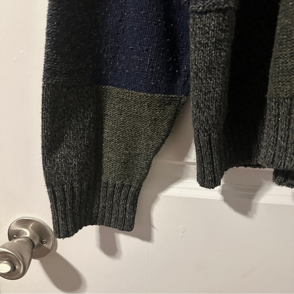 Vintage David Taylor Gray Green Blue Checkered Crewneck Sweater Men’s Size XL - Picture 6 of 12